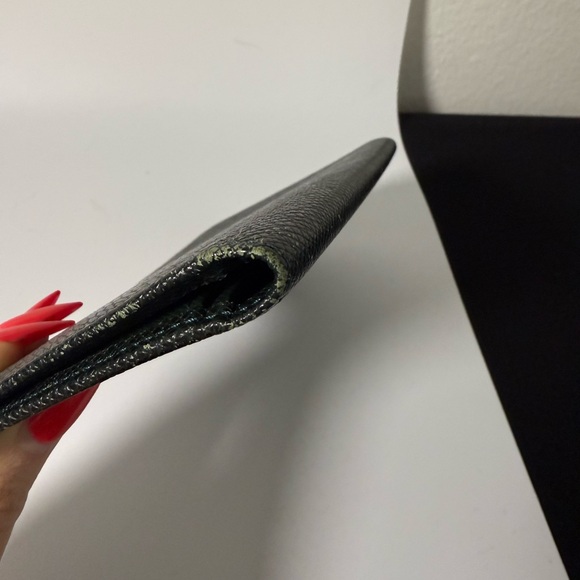 Louis Vuitton Taiga Leather Checkbook Cover Wallet Dark Green - Picture 6 of 11